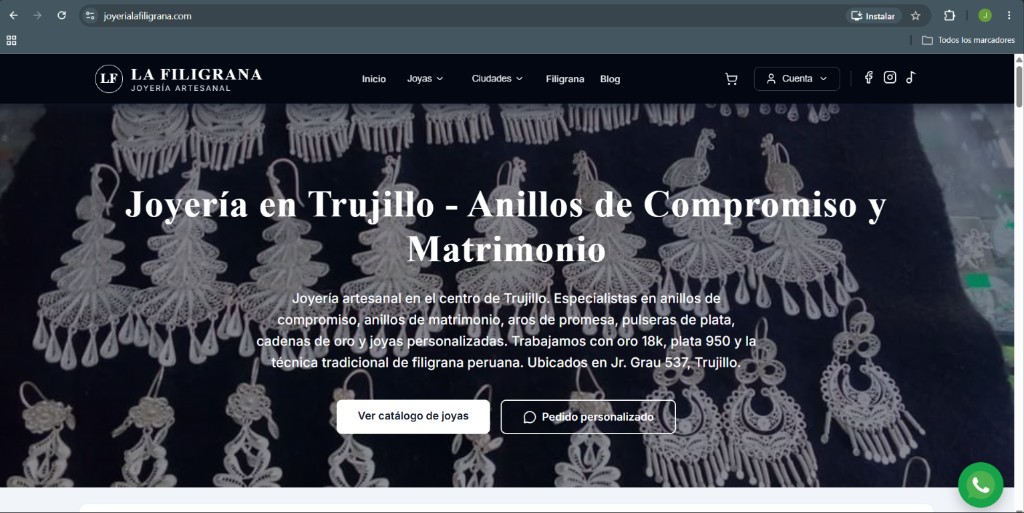 Proyecto La Filigrana Joyería
